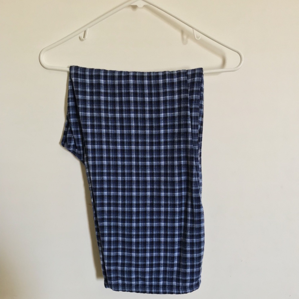 Blue Plaid Pajama Pants
